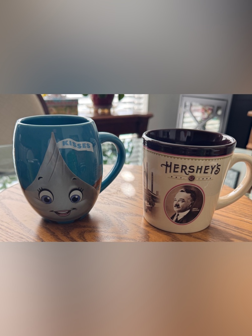 Pair of Hershey’s Large Ceramic Coffee Mus from Hershey, PA